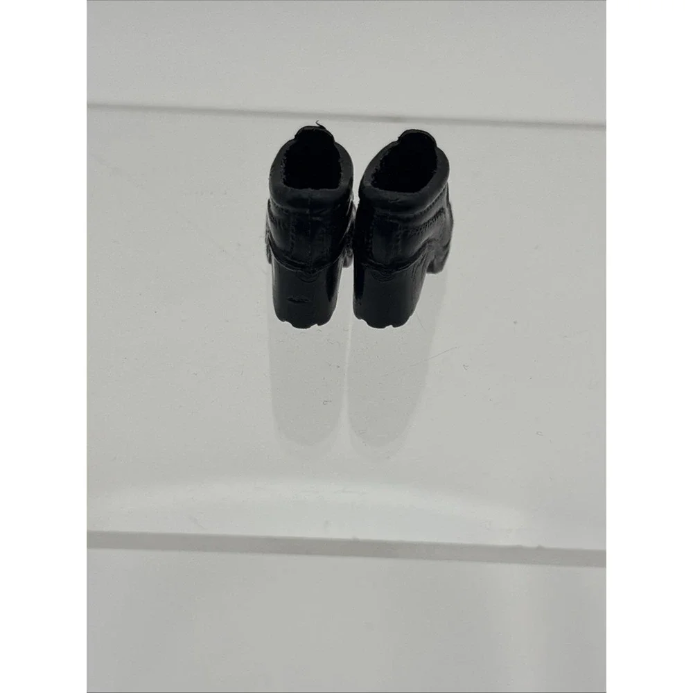 Vtg~Barbie Shoes~Platform/Chunky/High Heeled~Black Sneakers